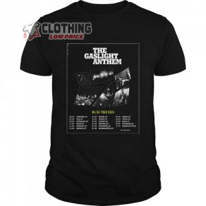 The Gaslight Anthem Tour 2024 Merch, The Gaslight Anthem 2024 UK And European Tour Shirt, The Gaslight Anthem Release New Single ‘Autumn’ T-Shirt