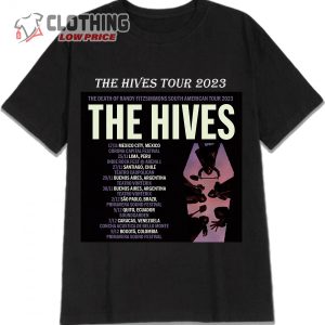 The Hives Us Tour Date T- Shirt, The Hives Tour Shirt, The Hives Band Merch, The Hives Band Albums Merch