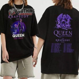 The Rhapsody Tour 2023 Merch, Queen And Adam Lambert Tour 2023 Tee, Queen Rock Band Tour 2023, Adam Lambert Tour 2023 T-Shirt
