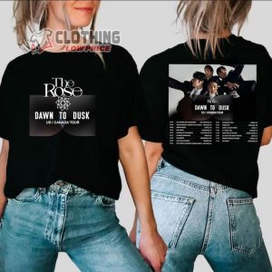 The Rose Band Merch, The Rose Tour 2023 US And Canada Shirt, The Rose Dawn To Dusk Tour T-Shirt