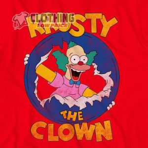 The Simpsons Mens Krusty The Clown T Shirt Mens Short Sleeve Tee1
