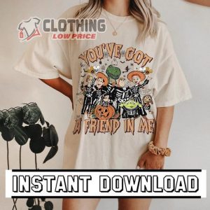 Toy Story Halloween, You’Ve Got A Friend In Me, Halloween Vacation Sublimation, Tpy Story Family Trip Shirt