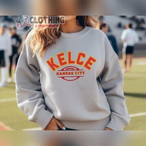 Travis Kelce Football Crewneck Merch Travis Kelce Taylor Swift Sweatshirt Kansas City Sweatshirt Football Fan Tee3