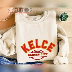 Travis Kelce Football Crewneck Merch Travis Kelce Taylor Swift Sweatshirt Kansas City Sweatshirt Football Fan Tee4