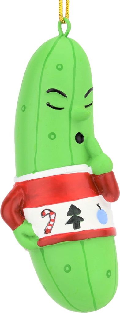 Tree Buddees Cute Hiding Pickle Christmas Ornament amazon 1