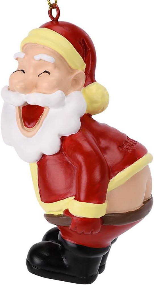 Tree Buddees Funny Mooning Santa Claus Christmas Tree Ornament amazon