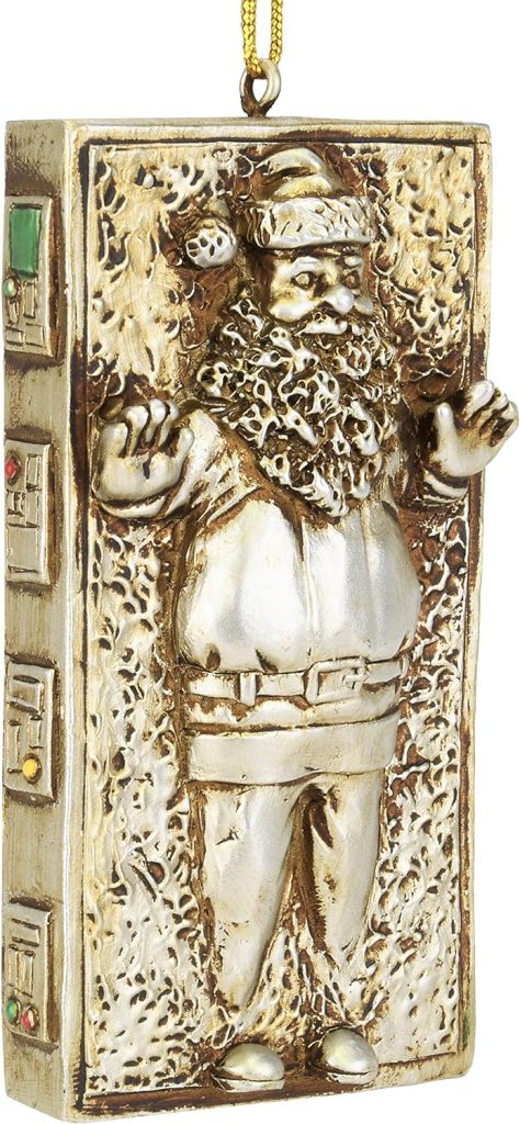 Tree Buddees Santa Frozen in Carbonite Funny Parody Christmas Ornament amazon