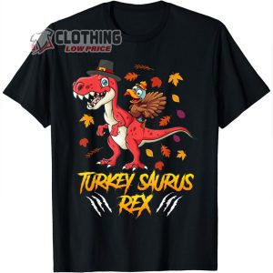 Turkey Saurus Rex Thanksgiving Shirt Happy Thanksgiving Dinosaur 1