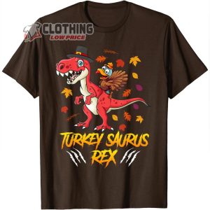 Turkey Saurus Rex Thanksgiving Shirt Happy Thanksgiving Dinosaur 2