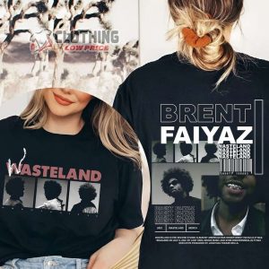 Vintage Wasteland Merch, Brent Faiyaz Wasteland Album Shirt, Brent Faiyaz World Tour T-Shirt