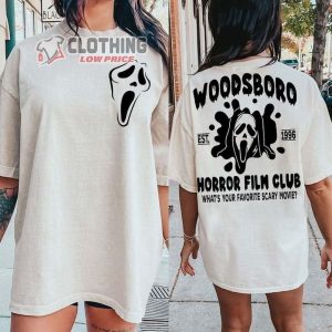 Woodsboro Halloween Shirt, Halloween Ghostface Shirt, Halloween Ghost T-Shirt, Horror Film Club, Horror Characters Tee Gift