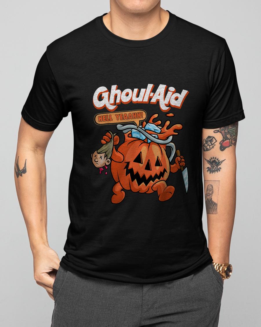 Cool Ghoul Aid Funny Ghoul Pumpkin Halloween Horror T-Shirt
