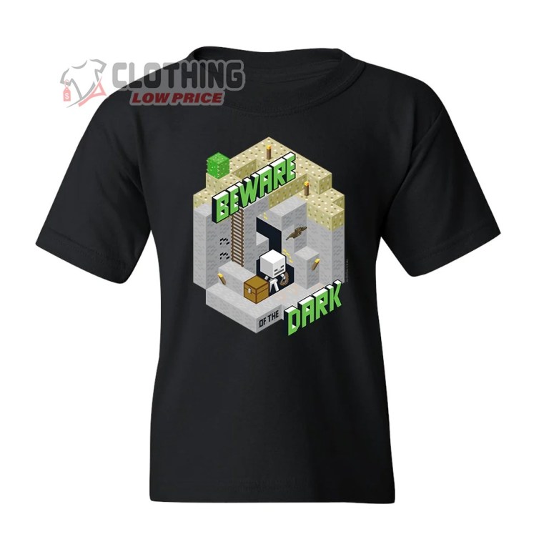 Beware Of The Dark Minecraft Halloween T-Shirt