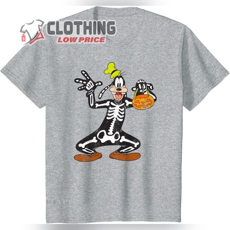 Disney Goofy Skeleton Halloween T-Shirt