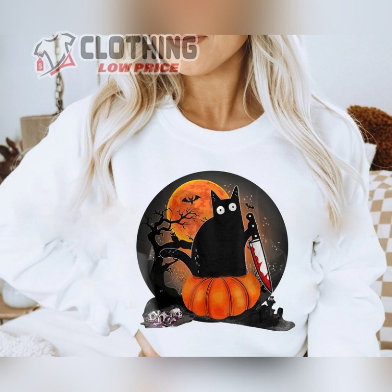 Black Cat Halloween Costume Shirt