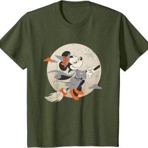 Disney Minnie Mouse Flying Witch Costume Halloween T-Shirt