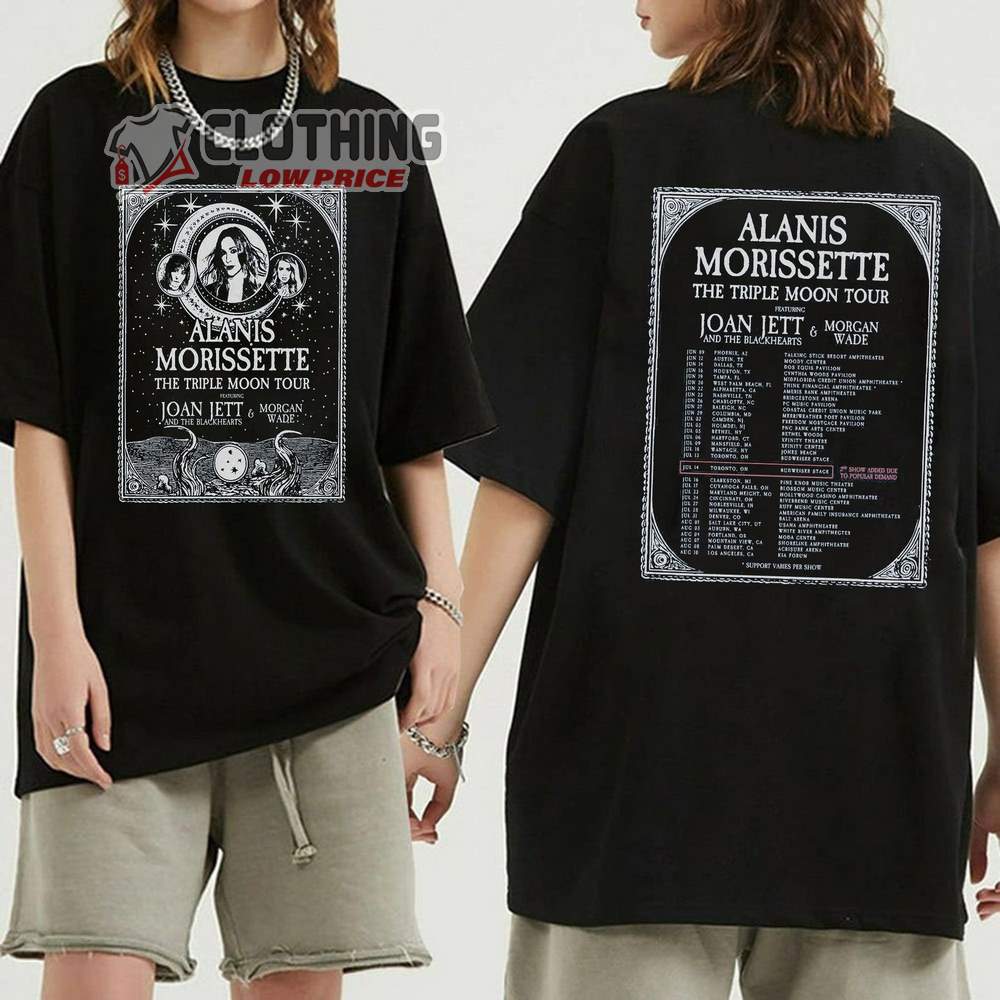 Alanis Morissette Tour 2024 Merch Alanis Morissette The Triple Moon   Alanis Morissette Tour 2024 Merch Alanis Morissette The Triple Moon Tour 2024 Shirt Alanis Morissette Fan T Shirt 