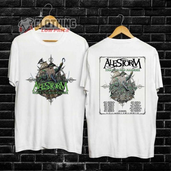 Alestorm US And Canada Tour 2024 Merch, Alestorm Setlist 2024 Shirt, Alestorm Tour Of The Dead Marauder Tee, Alestorm New Album T-Shirt