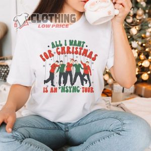 All I Want For Christmas Is An Nsync Tour Christmas T-Shirt, Boy Bad, Heavyweight Unisex Crewneck T-Shirt