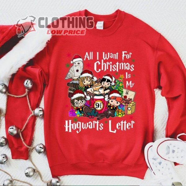 All I Want For Christmas Sweatshirt Hoodie, Is My Hogwarts Letter