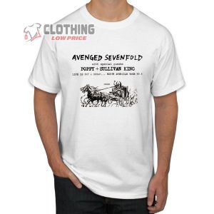 Avenged Sevenfold Tour 2024 Merch, Avenged Sevenfold Tickets Shirt, Avenged Sevenfold Life Is But A Dream North American Tour PT 3 T-Shirt