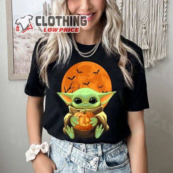 Baby Yoda Halloween Pumpkin Star Wars Shirt, Mickey’S Not So Scary Party Shirt