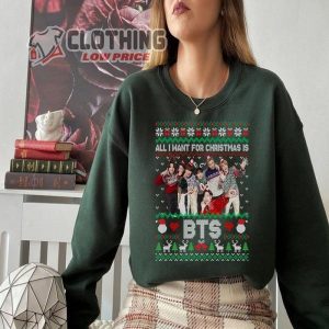 Bangtan Christmas Shirt, Christmas Korean Group Shirt, Kpop Fan Christmas Shirt