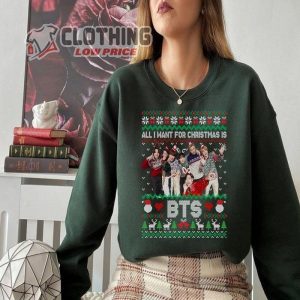 Bangtan Christmas Shirt Christmas Korean Group Shirt Kpop Fan Christmas Shirt 1