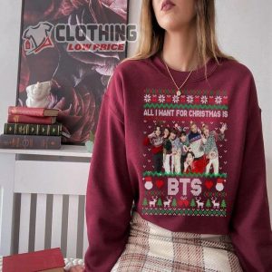 Bangtan Christmas Shirt Christmas Korean Group Shirt Kpop Fan Christmas Shirt 2