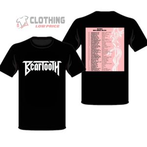Beartooth North American Tour 2024 Merch Beartooth Schedule 2024 Tour T Shirt Beartooth Tour 2024 Tickets T Shirt
