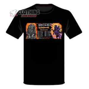 Beast In Black And Glory Hammer Double Headline Tour 2024 Schedule And Setlist T-Shirt