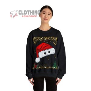 Black Gold Christmas Sweater Cute Christmas Tee Merry Christma3