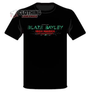 Blaze Bayley Iron Maiden Tour 2024 Anniversary T-Shirt