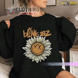 Blink 182 Vintage  Blink 182 Daisy Flower T-Shirt, Blink 182 Tour 2023 Music Tour Shirt