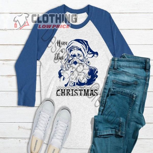 Blue Christmas Santa Claus, Have A Blue Christmas , Christmas Sublimation