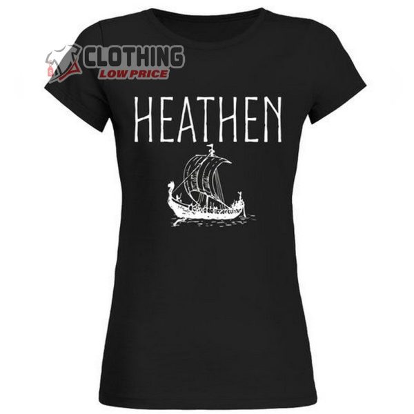 Breaking the Silence Full Album Heathen Merch, Heathen Viking Pride Shirt, Heathen Music Concert Short Sleeve Merch For Women