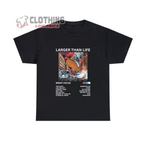 Brent Faiyaz Larger Than Life Album Shirt1