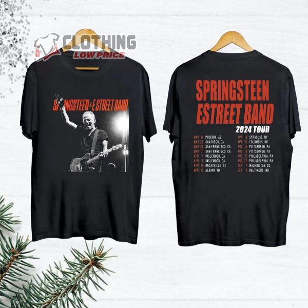 Bruce Springsteen And E Street 2024 Tour Dates Merch, Bruce Springsteen And E Street 2024 Tickets Shirt, E Street T-Shirt, Bruce Springsteen T-Shirt