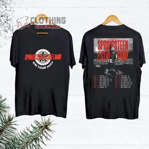 Bruce Springsteen And E Street On Tour 2024 Merch, E Street T-Shirt, Bruce Springsteen T-Shirt