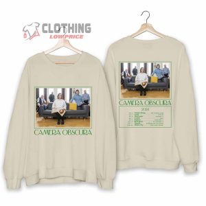 Camera Obscura Tour 2024 Merch, Camera Obscura Band 2024 Concert Sweatshirt, Camera Obscura New Album T-Shirt