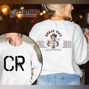 Chase Rice Get Western 2024 Tour Poster Merch, Chase Rice Concert 2024 Shirt, Chase Rice Country Singer Sweatshirt
