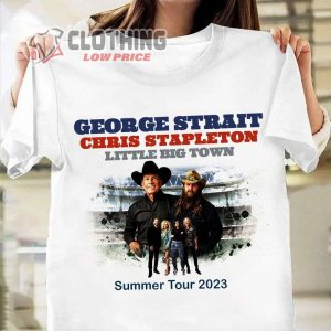 Chris Stapleton Summer Tour 2023 George Strait Unisex T- Shirt, Chris Stapleton Tickets Shirt, Chris Stapleton Concert Tour 2023 Merch