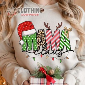 Christmas Mama Claus Shirt Retro Christmas Sublimation Sublimation Design Shirt 2