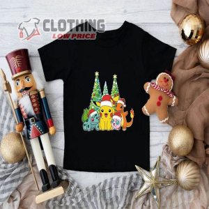 Christmas Pokemon Shirt, Pikachu And Friends Christmas Shirt, Pokemon Christmas, Pokemon Party