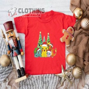 Christmas Pokemon Shirt Pikachu And Friends Christmas Shirt Pokemon Christmas Pokemon Party 3