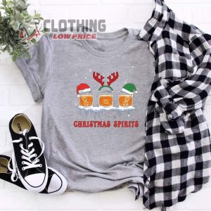 Christmas Spirits Shirt Bourbon Christmas Shirt Whiskey Lover Christmas Shirt 2