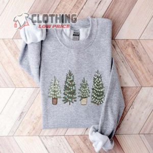 Christmas Tree Sweatshirt, Christmas Sweatshirt, Christmas Trees Crewneck