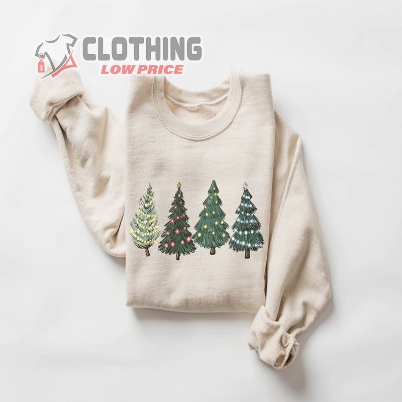 Christmas Tree Sweatshirt, Holiday Sweaters For Women, Winter Sweatshirt