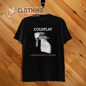 Coldplay A Rush Of Blood To The Head T-Shirt Black Cotton