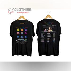 Coldplay Music Band Music Of The Spheres Tour 2023 2024 Merch, Coldplay Tour 2024 Shirt, Coldplay Live 2023 2024 World Music Tour T-Shirt